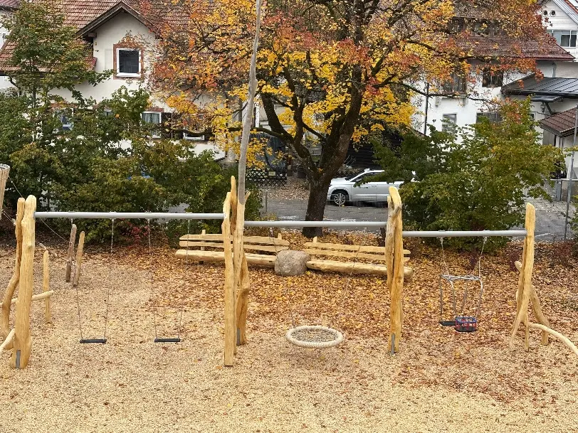 Schaukelkombination aus Doppelschaukel, Nestschaukel und Mutterkindschaukel